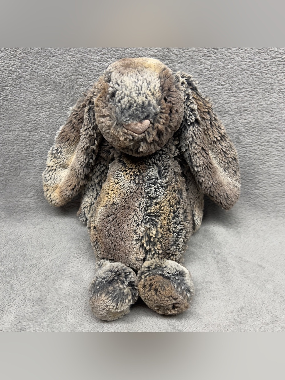 Jellycat Bashful Woodland Bunny Small 12" Stuffed Animal Plush Rabbit Brown Gray